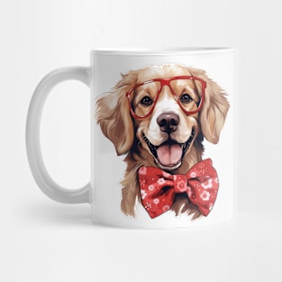 Fancy Golden Retriever Dog Mug